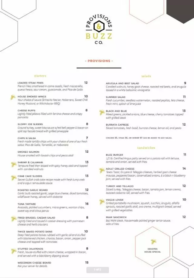 Provisions & Buzz