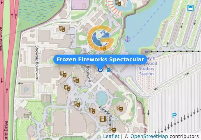 Frozen Fireworks Spectacular