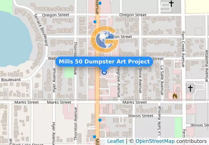 Mills 50 Dumpster Art Project