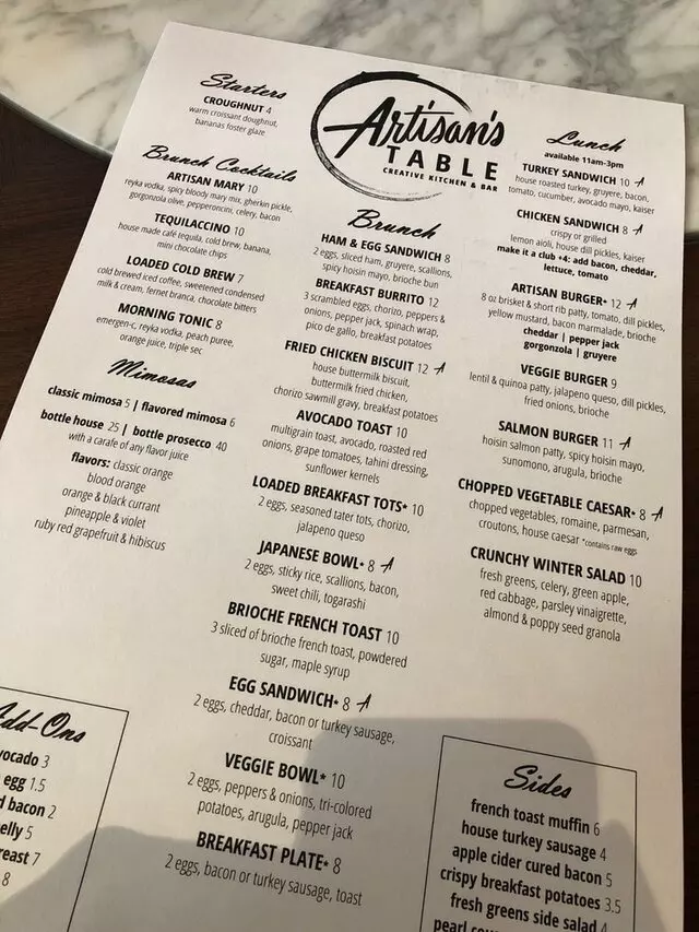 Artisan’s Table