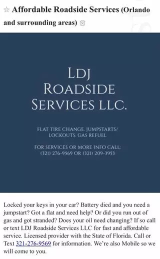 LDJ Roadside Services