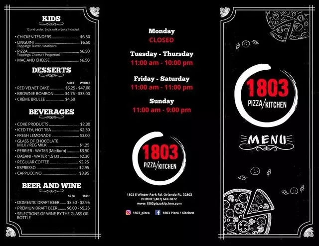 1803 Pizza Kitchen