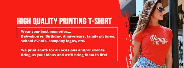 Unique DTG T-Shirt Printing