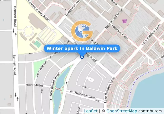 Winter Spark In Baldwin Park