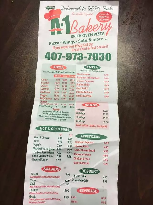 A-1 Bakery Brick Oven Pizza