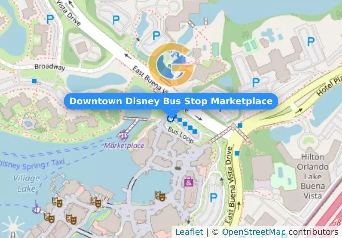 Downtown Disney Bus Stop Marketplace