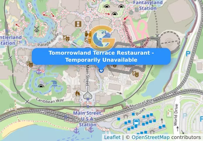 Tomorrowland Terrace Restaurant - Temporarily Unavailable